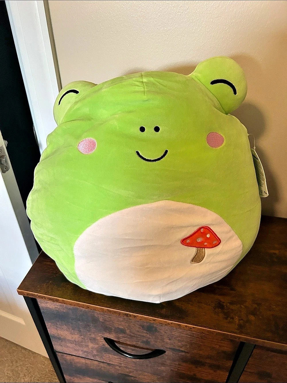 Squishmallows Wendy the Frog with Mushroom Plush in Green & White